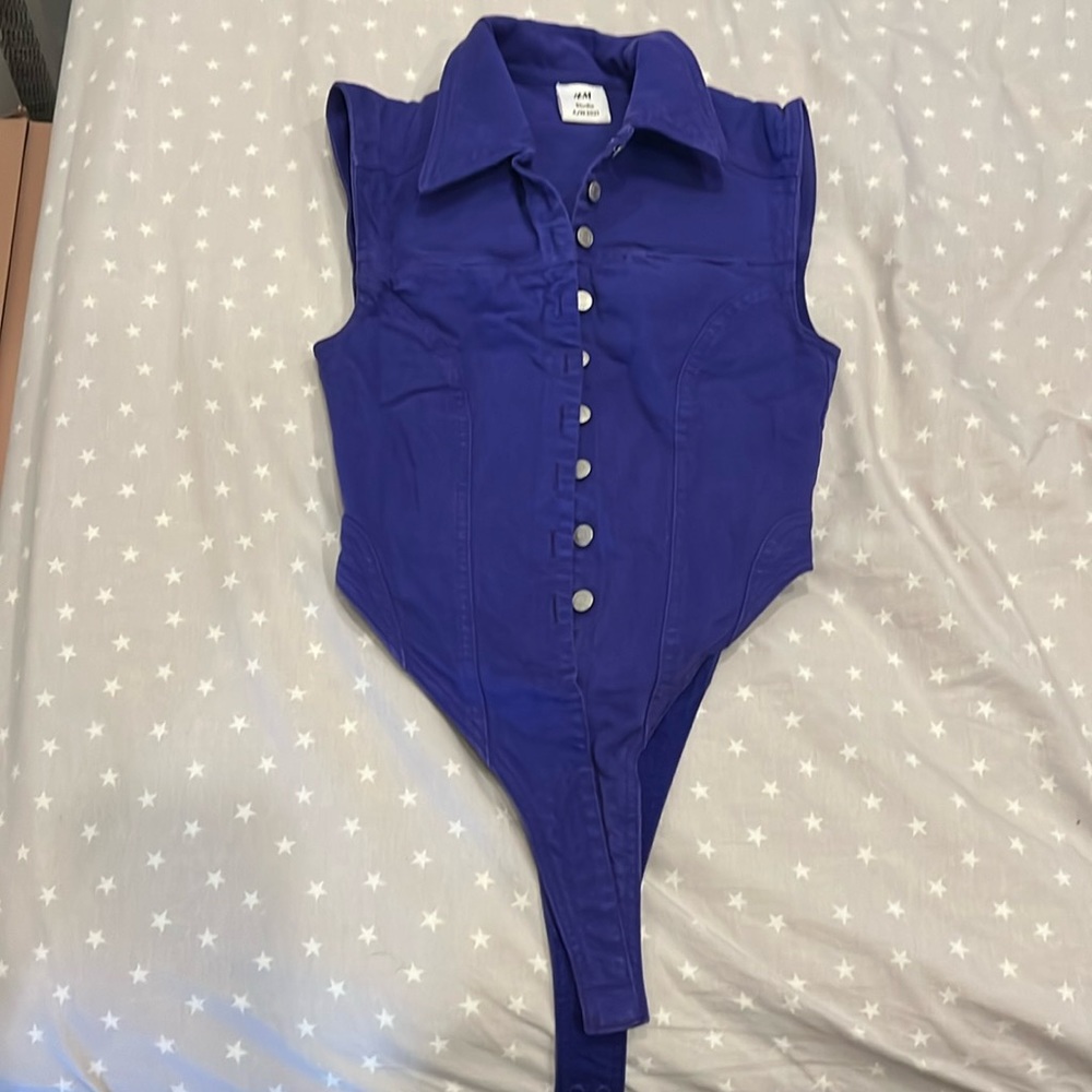 H&M studio collection Jean bodysuit